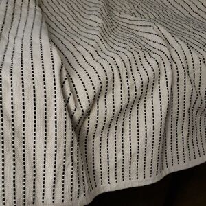 IKEA Black Ribbed Rug